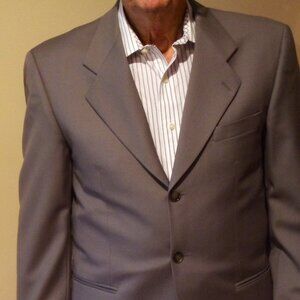 Vintage Men's Kasper Designer Suit 40 Reg. Medium Olive Shade